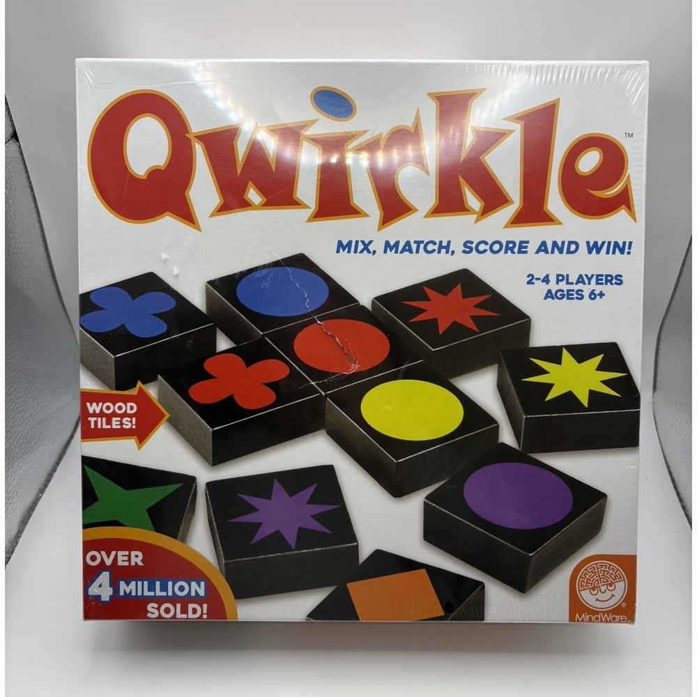 MindWare Qwirkle Board Game New Sealed Wood Tiles Strategy Game 2-4 Players